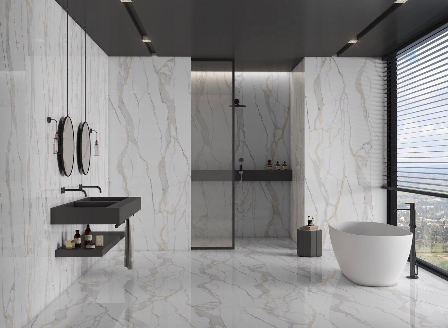 60×120cm Endless Love Calacatta Gold Hochglanz 9mm